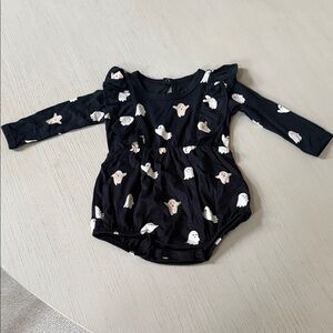 Kyte ghost ruffle bodysuit